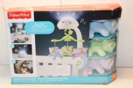 BOXED FISHER PRICE BUTTERFLY DREAMS 3-IN-1 PROJECTION MOBILE RRP £19.99Condition Report Appraisal