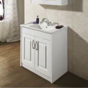 BOXED 600M 2DOOR FLOOR STANDING UNIT IN WHITE RRP £279.99 What's Included? Sink Cabinet and