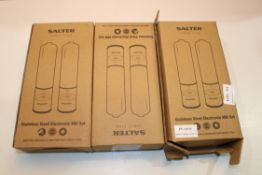 3X BOXED ASSORTED SETS SALTER SALT & PEPPER MILLS COMBINED RRP £90.00Condition Report Appraisal