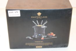 BOXED MASTERCLASS FONDUE SET RRP £26.59Condition Report Appraisal Available on Request- All Items