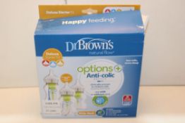 BOXED DR BROWNS NATURAL FLOW OPTIONS ANTI-COLIC BOTTLES Condition Report Appraisal Available on