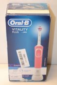 BOXED ORAL B VITALITY PLUS POWERED BY BRAUN TOOTHBRUSH RRP £34.99Condition Report Appraisal