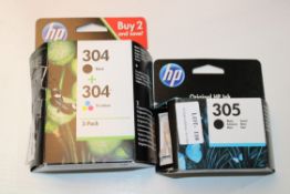 2X ASSORTED HP INK CARTRIDGESCondition Report Appraisal Available on Request- All Items are