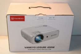 BOXED VANKYO LEISURE 430W PORTABLE VIDEO PROJECTOR RRP £71.99Condition Report Appraisal Available on