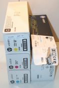 5X BOXED ASSORTED TONER CARTRIDGES BY HP Condition Report Appraisal Available on Request- All