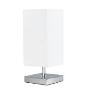 BOXED HODEI 30CM TABLE LAMP BASE IN CHROME RRP £38.66 (SHADE COLOUR UNKNOWN)Condition