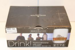 BOXED DARTINGTON CRYSTAL DRINK SET 6X TUMBLERS Condition Report Appraisal Available on Request-