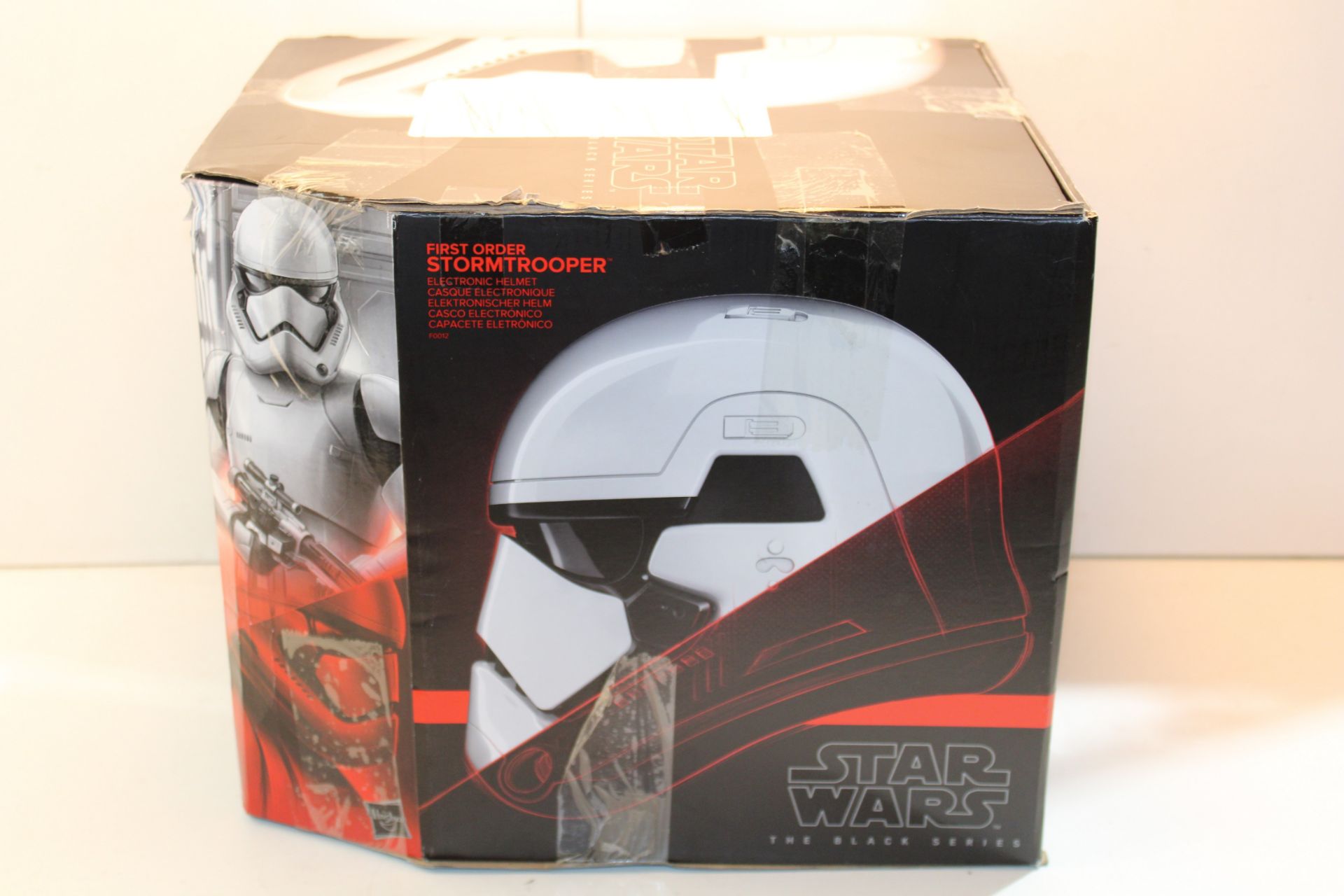 BOXED STAR WARS THE BLACK SERIES FIRST ORDER STORMTROOPER HELMET RRP £99.00Condition Report