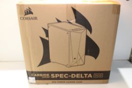 BOXED CORSAIR CARBIDE SERIES SPEC-DELTA RGB MID-TOWER GAMING CASE RRP £70.00Condition Report