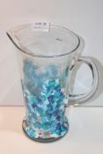 FANCY DESIGN GLASS JUG/PITCHER Condition Report Appraisal Available on Request- All Items are