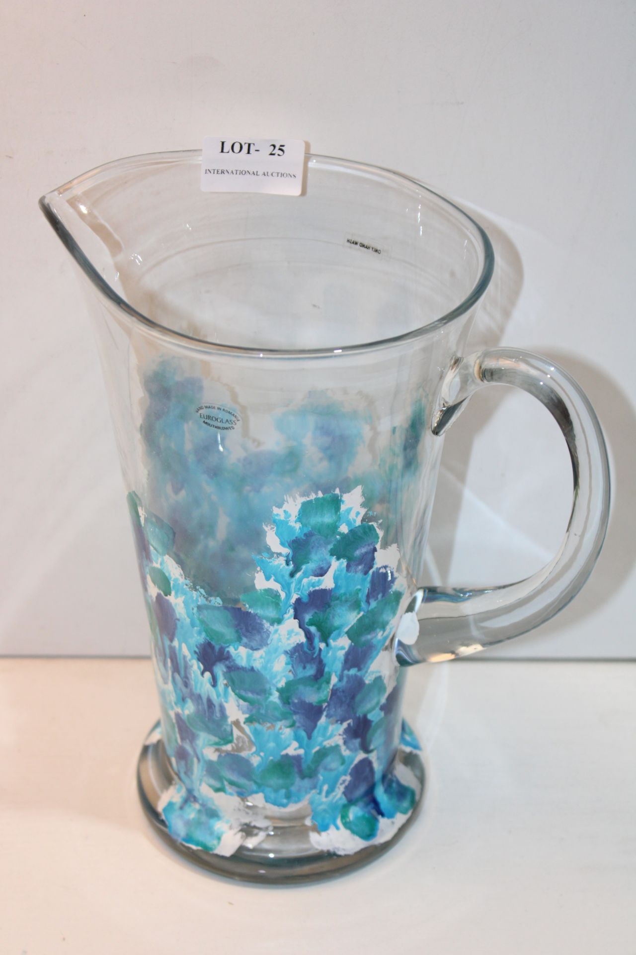 FANCY DESIGN GLASS JUG/PITCHER Condition Report Appraisal Available on Request- All Items are