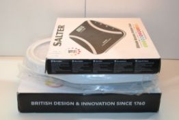 3X ASSORTED BOXED/UNBOXED SALTER WEIGHING SCALES COMBINED RRP £105.00Condition Report Appraisal