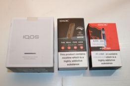 3X BOXED ASSORTED VAPEING PRODUCTS BY SMOK & IQOS (IMAGE DEPICTS STOCK)Condition Report Appraisal