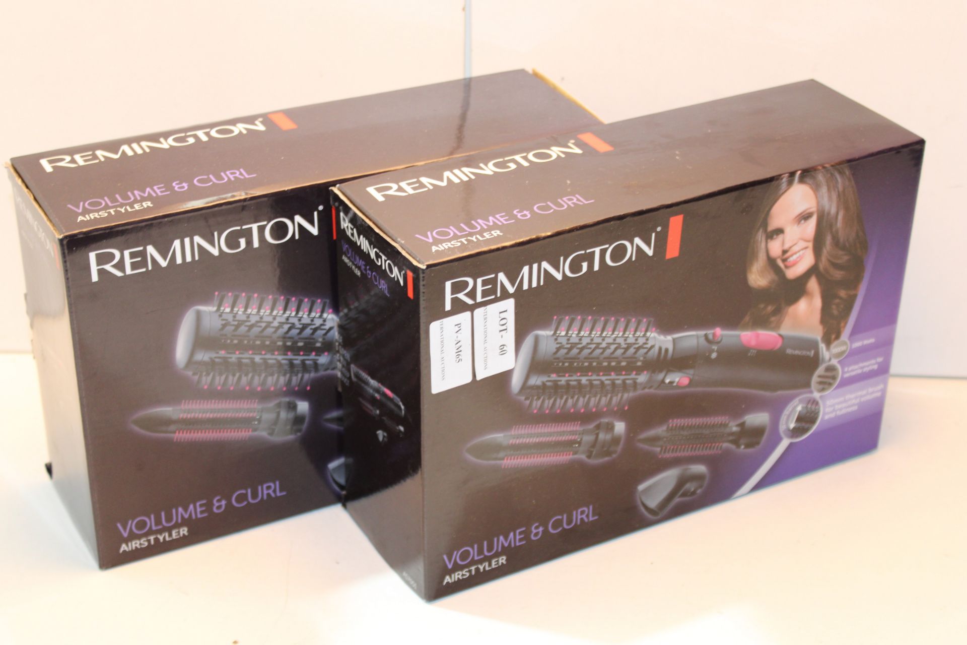 2X BOXED REMINGTON VOLUME & CURL AIRSTYLER AS7051 COMBINED RRP £54.00Condition Report Appraisal