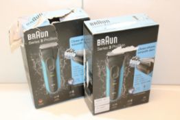 2X BOXED BRAUN SERIES 3 PROSKIN WET & DRY SHAVER MODEL: 3010S RRP £79.00 EACH Condition Report