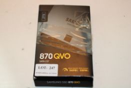 BOXED SAMSUNG SOLID STATE DRIVE 870 QVO SATA 2.5" RRP £142.55Condition Report Appraisal Available on