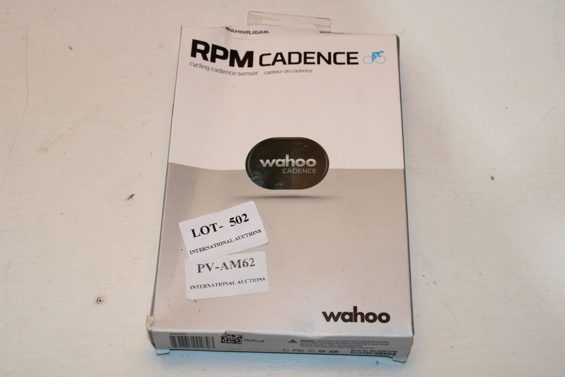 BOXED WAHOO RPM CADENCE CYCLING CADENCE SENSOR RRP £54.99Condition Report Appraisal Available on