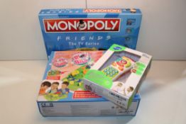 3X BOXED ASSORTED ITEMS TO INCLUDE MONOPOLY HOLA & OTHER Condition Report Appraisal Available on