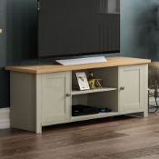 BOXED ARLINGTON 2 DOOR TV UNIT 128WIDTH RRP £179.99Condition ReportAppraisal Available on Request-