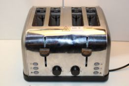 UNBOXED RUSSELL HOBBS 4 SLICE TOASTER CHROME Condition Report Appraisal Available on Request- All