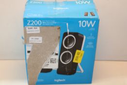 BOXED LOGITECH Z200 RICH STEREO SOUND SPEAKERS 10W RRP £40.00Condition Report Appraisal Available on