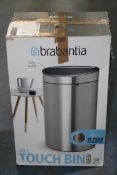 BOXED BRABANTIA 40L TOUCH BIN PLATINUM RRP £99.00Condition ReportAppraisal Available on Request- All