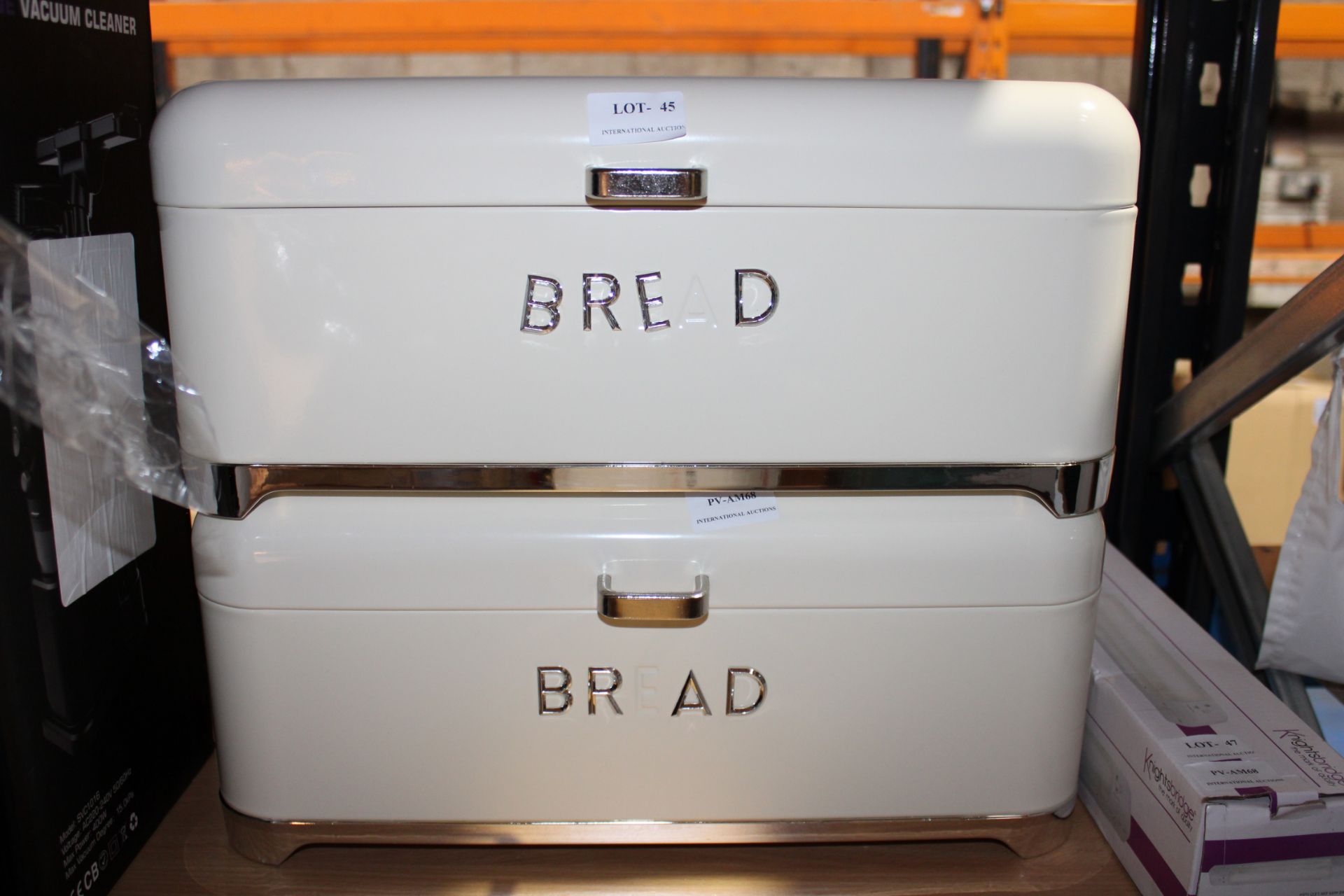 2X UNBOXED KITCHENCRAFT BREAD BINS Condition ReportAppraisal Available on Request- All Items are