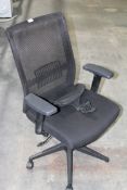 UNBOXED MESH BACK GAS LIFT SWIVEL OFFICE CHAIR RRP £179.00Condition ReportAppraisal Available on