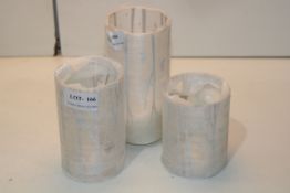 SET OF 3 LED PRE LIT CANDLES Condition ReportAppraisal Available on Request- All Items are