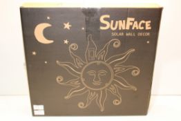 BOXED SUNFACE SOLAR WALL DÉCOR Condition ReportAppraisal Available on Request- All Items are