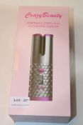 BOXED CRAZY BEAUTY PORTABLE CORDLESS AUTOMATIC CURLER Condition ReportAppraisal Available on