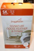 BOXED SNUGGLEDOWN SIGNATURE GOOSE FEATHER & DOWN DUVET 13.5TOG SUPER KING RRP £256.89Condition