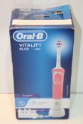 BOXED ORAL B VITALITY PLUS POWERED BY BRAUN TOOTHBRUSH RRP £34.99Condition ReportAppraisal Available