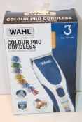 BOXED WAHL COLOUR PRO CORD/CORDLESS CLIPPER RRP £29.99Condition ReportAppraisal Available on