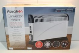 BOXED POWATRON CONVECTOR HEATER WITH TURBO BOOST & TIMER FUNCTION Condition ReportAppraisal