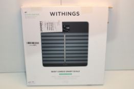BOXED WITHINGS BODY CARDIO SMART SCALE CLINICALLY TESTED WEIGHT - BODY COMPOSITION - HEART HEALTH