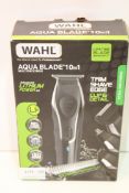BOXED WAHL AQUA BLADE 10-IN-1 TRIM SHAVE EDGE MULTIGROOMER RRP £78.99Condition ReportAppraisal