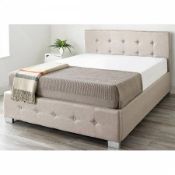 BOXED ASPIRE ESSENTIALS NATURAL LINEN OTTOMAN BED KINGSIZE RRP £299Condition ReportAppraisal