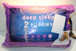 BAGGED SILENTNIGHT DEEP SLEEP 2PACK PILLOWS Condition ReportAppraisal Available on Request- All