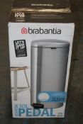 BOXED BRABANTIA PEDAL BIN 30L RRP £59.99Condition ReportAppraisal Available on Request- All Items