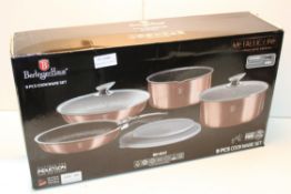 BOXED BERLINGERNHAUS 9PCS COOKWARE SET BH-6147 RRP £54.99Condition ReportAppraisal Available on