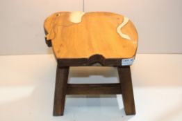 UNBOXED WOODEN STOOL Condition ReportAppraisal Available on Request- All Items are Unchecked/