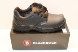 BOXED BLACKROCK GIBSON SHOE STEEL TOE CAP BLACK UK SIZE 8 Condition ReportAppraisal Available on