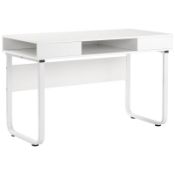 BOXED 100Cm White Wood Computer Desk PC Laptop Table Study Workstation Home Office Furniture,