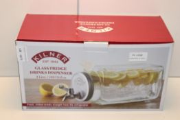 BOXED KILNER GLASS FRIDGE DRINKS DISPENSER 3LITRE Condition ReportAppraisal Available on Request-