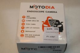 BOXED MOTODIA ENDOSCOPE CAMERA 2.0MP ULTRA HD RRP £26.99Condition ReportAppraisal Available on