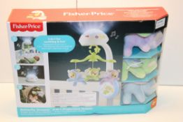 BOXED FISHER PRICE BUTTERFLY DREAMS 3-IN-1 PROJECTION MOBILE RRP £19.99Condition ReportAppraisal