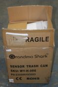 BOXERD GRANDMA SHARK SENSOR TRASH CAN SKU: WY-H-096Condition ReportAppraisal Available on Request-