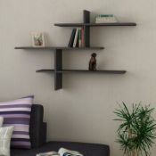 BOXED WALL SHELF IN ANTHRACITE RRP £47.99Condition ReportAppraisal Available on Request- All Items