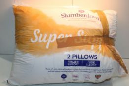 BAGGED SLUMBERDOWN SUPER SUPPORT FIRMER 2PACK PILLOWS Condition ReportAppraisal Available on